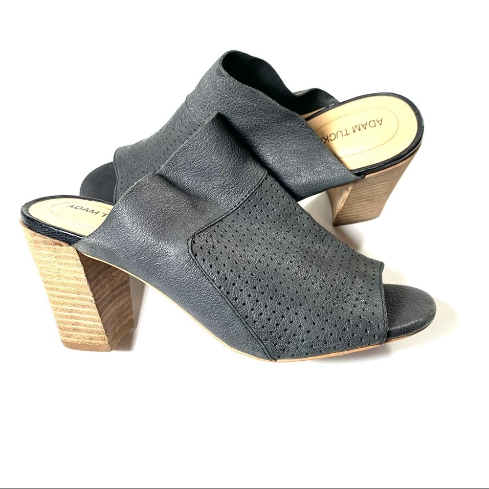 Adam Tucker Mylee block heel mules Sz 8